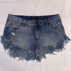 STS Blue Fringe Denim Shorts